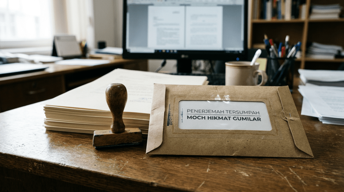 Dokumen terjemahan siap dikirim